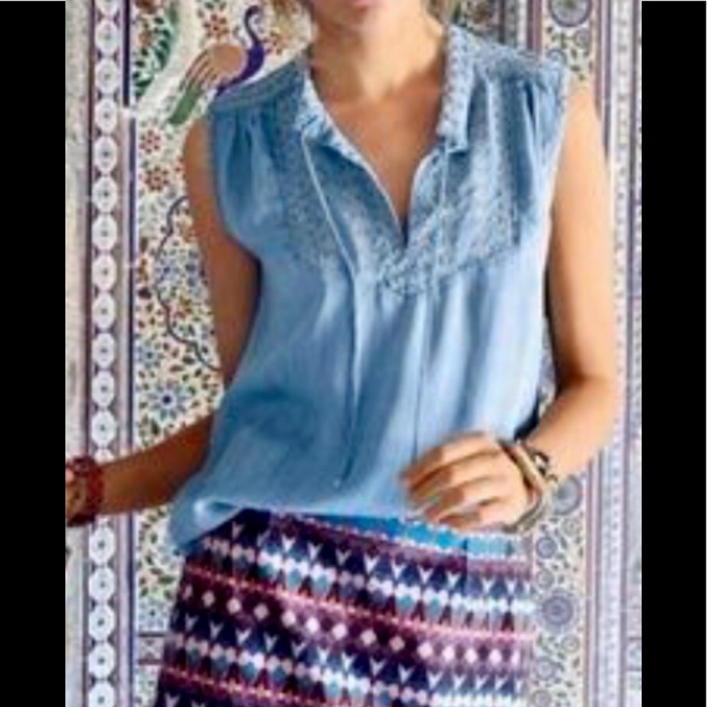 J. Crew chambray top Size 4 NWOT